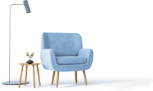 Cadeira azul